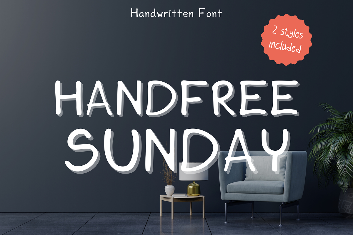 Handwritten Font - HandfreeSunday, a Handwritten Font by ZoloDesignHub (Photo 1 of 11)
