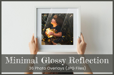 36 Minimal Glossy Reflection Overlay, a Graphic by 3Motional