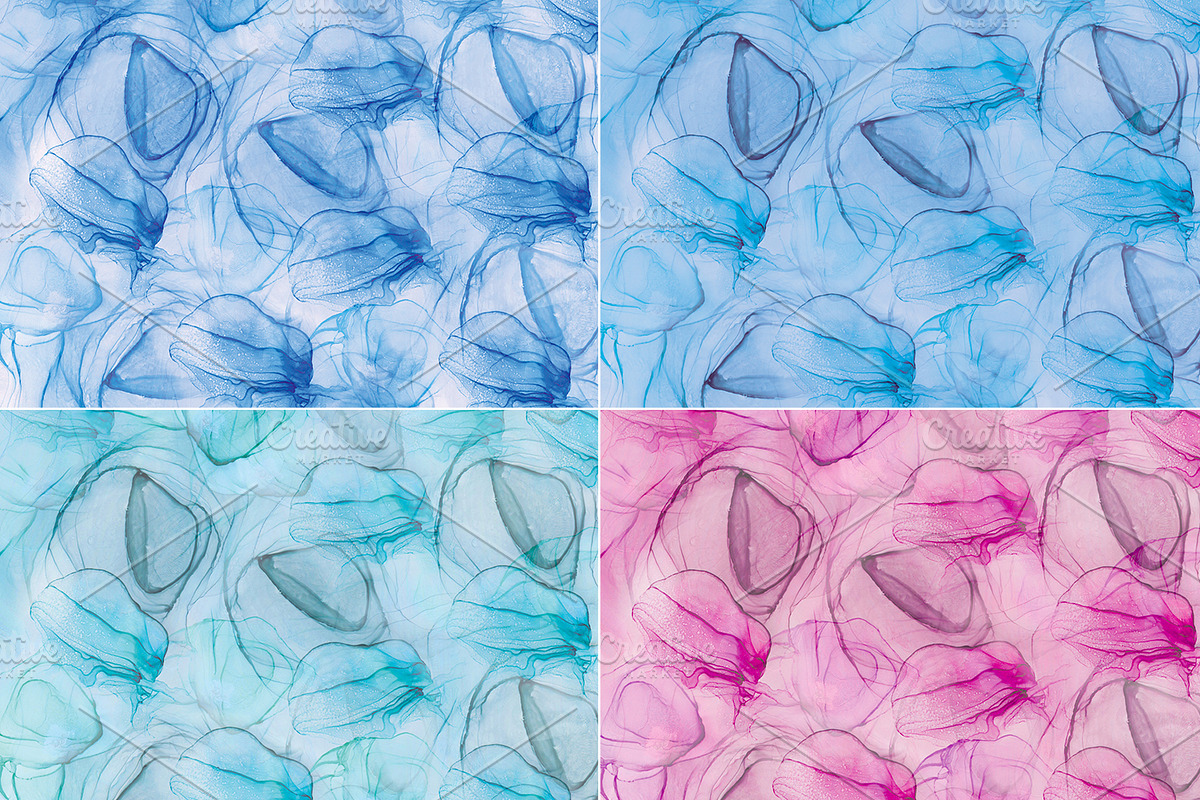 Abstract jellyfish background, a Texture Graphic by Natalia Flurno (Photo 2 of 3)