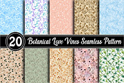 Botanical Love Vines Seamless Patter, a Texture Illustration by RobertsArt (Thumbnail 1 of 5)