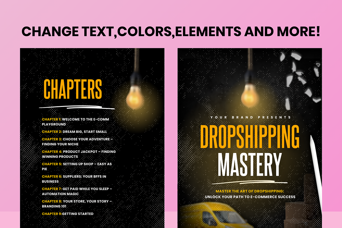PLR Dropshipping E Book Template MRR, a Marketing Template by Lux Logo Studios (Photo 2 of 5)