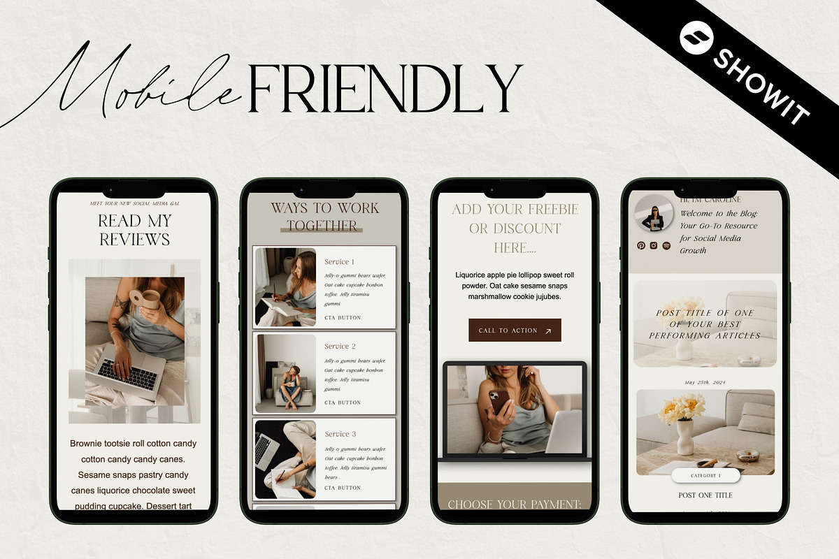 Social Media Website Template Showit, a Websites & App Template by Field Digital (Photo 5 of 11)