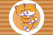 Cute Romantic Shiba Inu Couple, an Animal Illustration by Artstorystudio (Thumbnail 3 of 3)