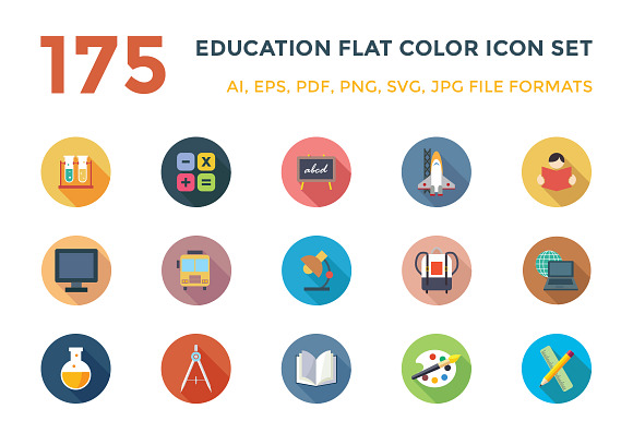 175 Education Vector Icons preview 4