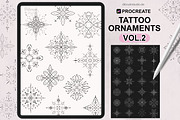 Procreate - Ornament Tattoo Stamps, a Brush Add-On by DiBrush Studio (Thumbnail 1 of 8)
