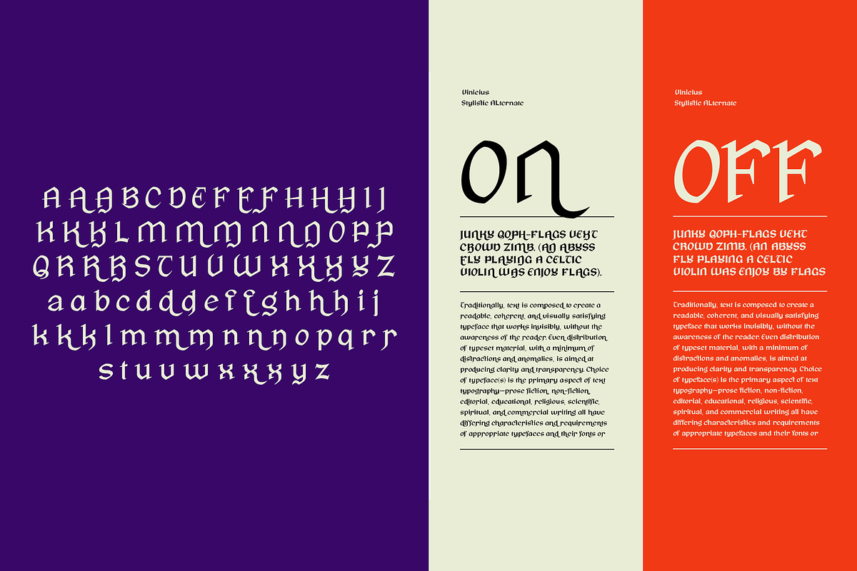 Vinicius - Gothic Inspire Typefamily, a Serif Font by Jehoo Creative (Photo 10 of 12)