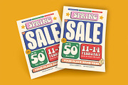 Spring Sale Flyer Template, a Flyer Template by megarez (Thumbnail 1 of 3)