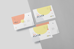 A6 Single Page Flyer Mockups