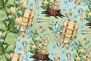 Wanderlust Digital Papers, a Pattern Graphic by Phantasia Design (Thumbnail 3 of 7)