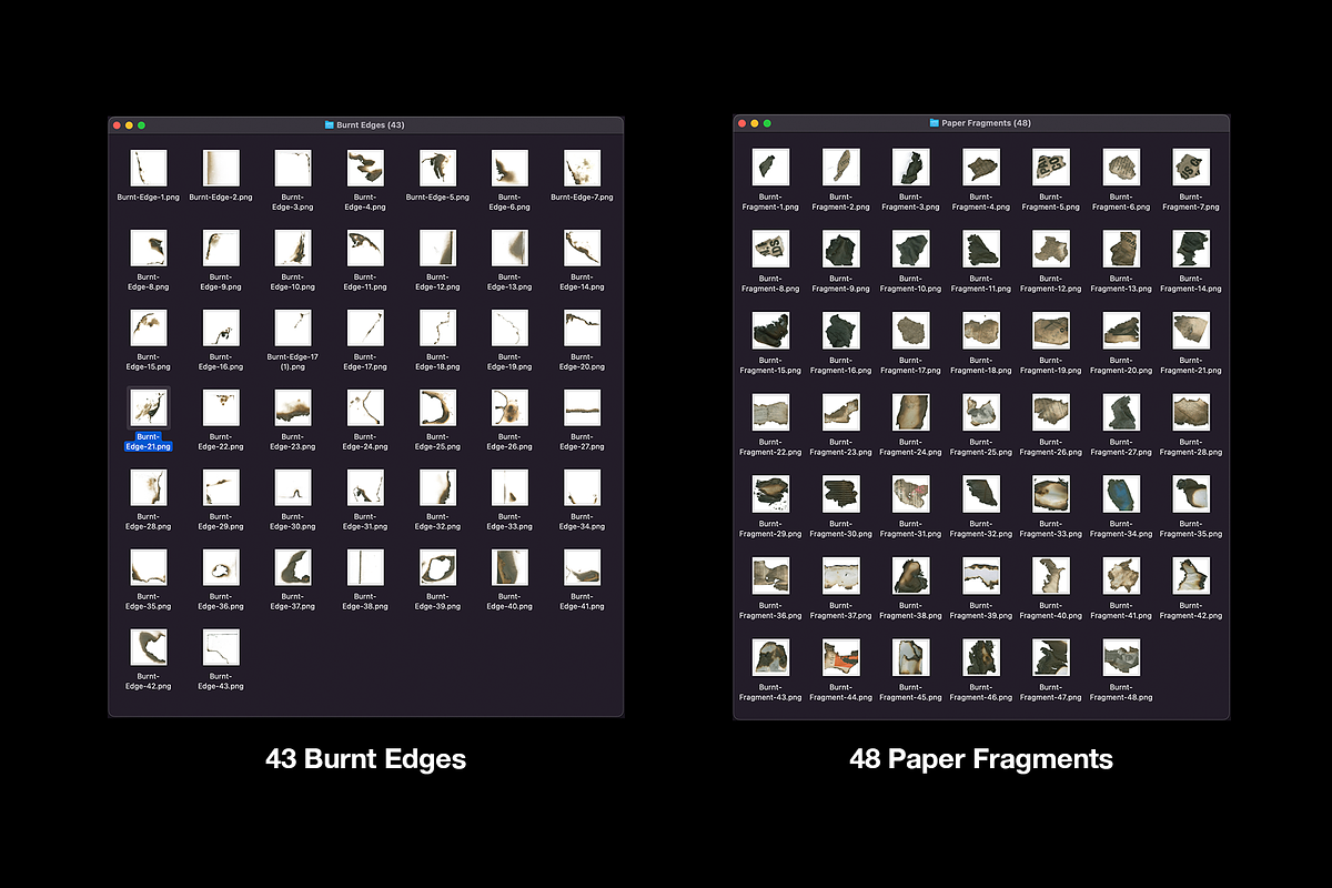 Burnt Paper Texture Pack, a Texture Graphic by BLKMARKET© (Photo 3 of 7)