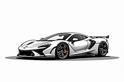 Luxury Car Clipart Vector Pack, an Illustration by BIPLOB EXPERT (Thumbnail 9 of 9)