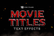 Movie Title Text Effects, a Layer Style Add-On by MahmoudWally (Thumbnail 1 of 11)