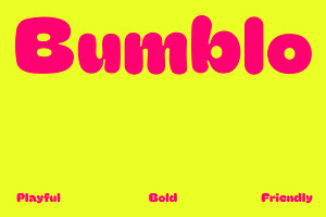 Bumblo is a bold display font.