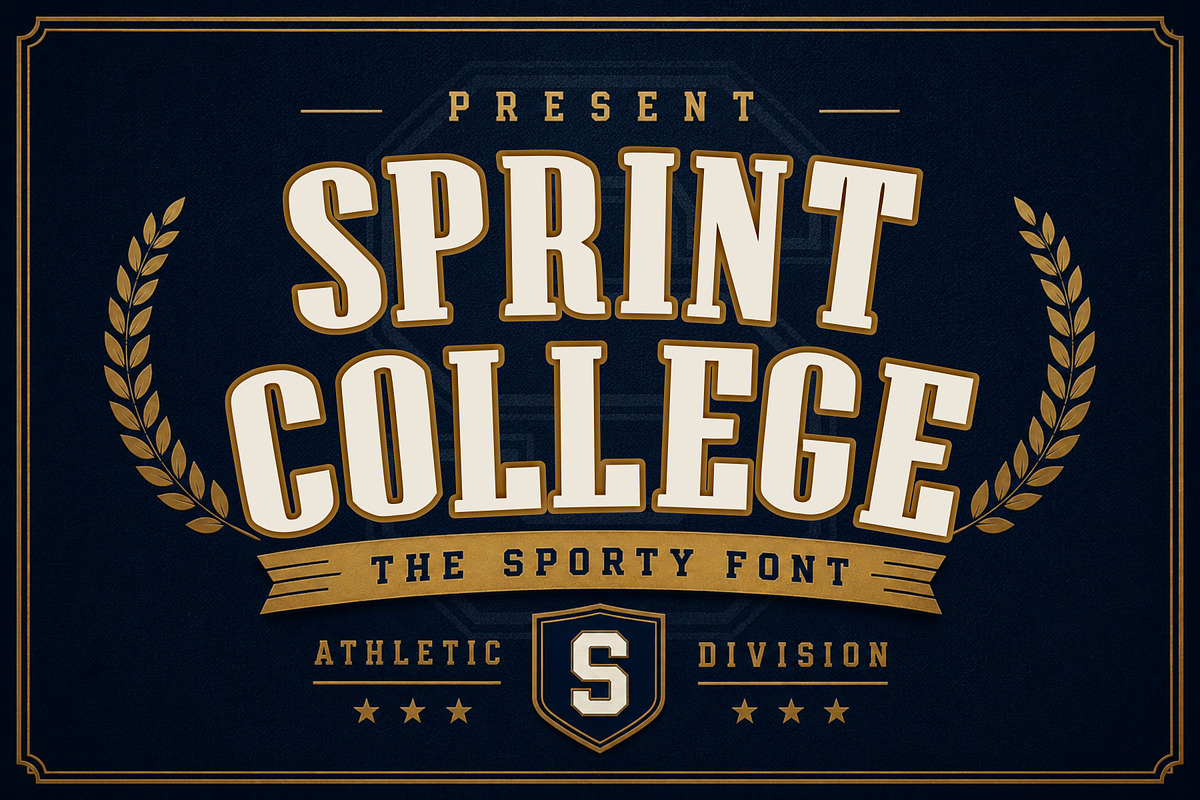 Sprint College, a Slab Serif Font by Limited.studio (Photo 1 of 5)