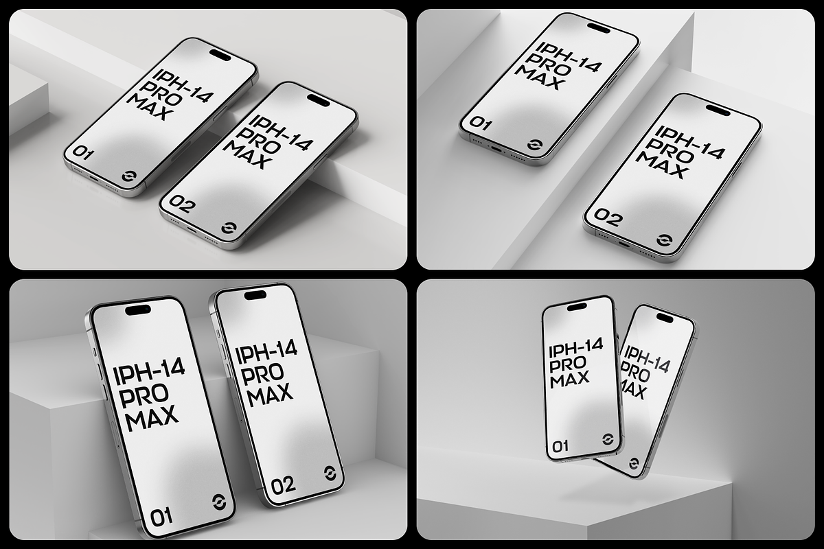 iPhone 14 Pro Max Bundle - 21 Mockup, an iPhone Mockup by 360 Mockups (Photo 10 of 13)