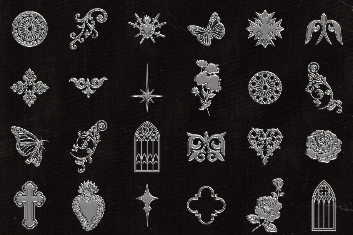 Glass Chrome Collection, an Object Graphic by The Flossy Finch (Photo 6 of 18)