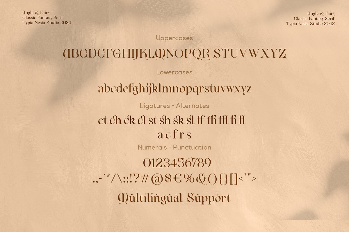 Angle & Fairy Serif, a Serif Font by Typia Nesia (Photo 16 of 17)