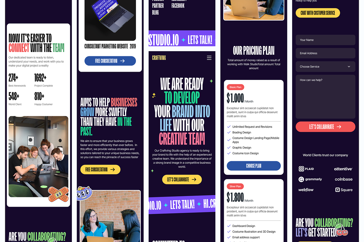 Craftving - Agency Landing Page, a Landing Page Template by SundayWorkTeam (Photo 3 of 6)