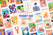Trendy Art Gallery 1, a Graphic by Wall Art Print Studio (Thumbnail 1 of 13)