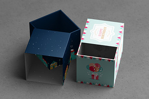 Square Box / Package Mock-Up 3