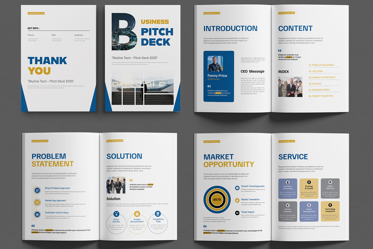 Professional Business Pitch Deck preview 4