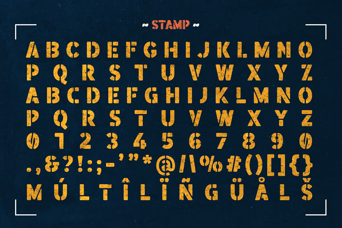Boomer Town – Retro Mililtary, a Sans Serif Font by Almarkhatype (Photo 9 of 11)