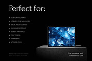 Sapphire gemstone wallpaper pack, a Wallpaper Graphic by existacial (Thumbnail 4 of 4)
