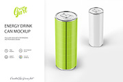 3 Energy Drink Can Mockup PSD, a Product Mockup by Green Art (Thumbnail 5 of 7)