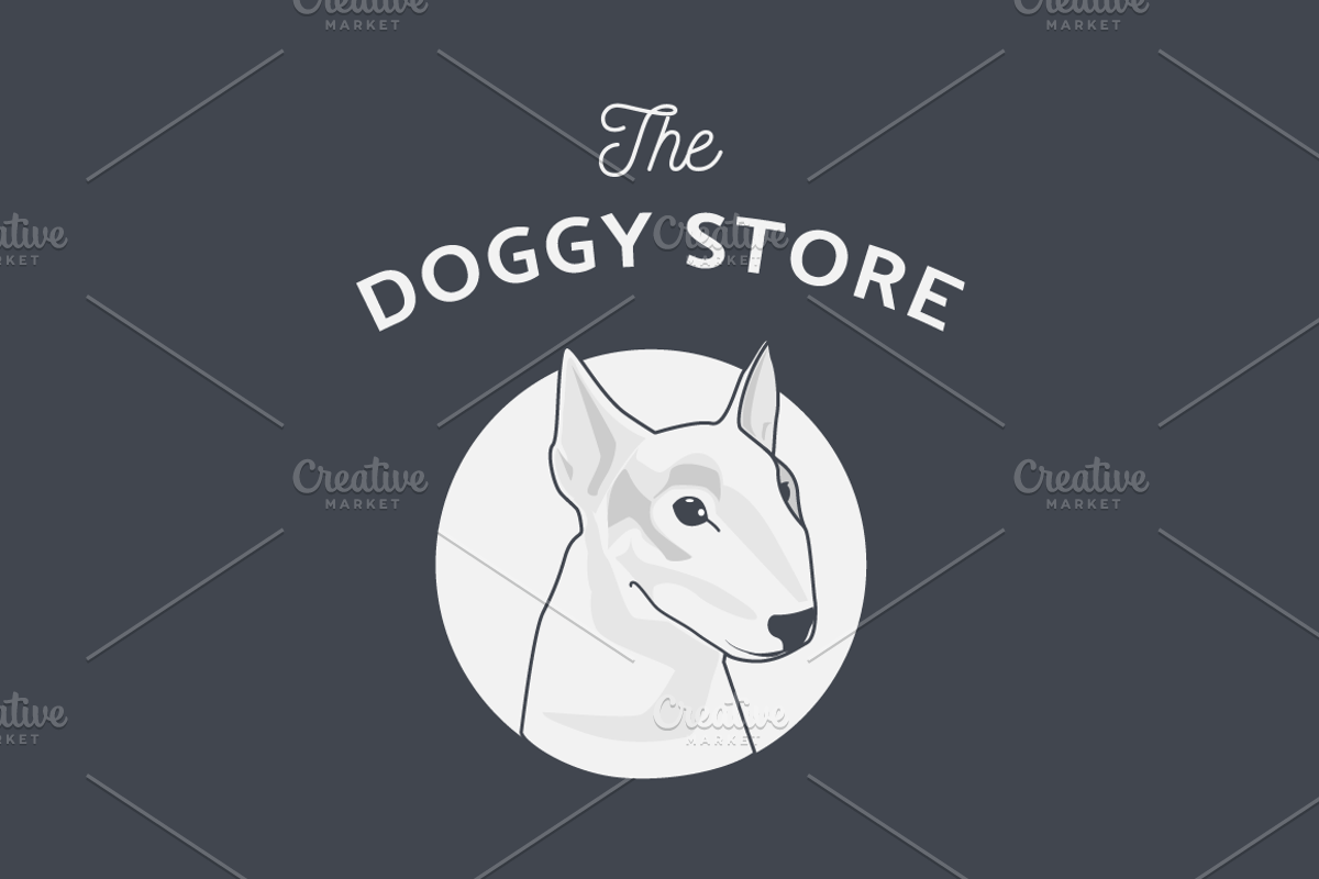 Dog Illustration Logo, an Object Graphic by Onyx Templates (Photo 2 of 2)