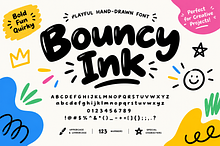 Bouncy Ink - Playful Hand-Drawn Font