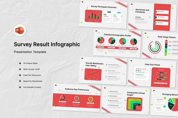 Survey Result Infographic PowerPoint preview 4