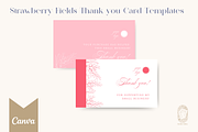 Strawberry Fields Thank You Cards, a Card Template by the Studio Libran (Thumbnail 1 of 2)