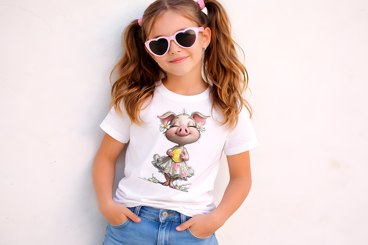 Pig Lemonade Summer Clipart Bundle, an Illustration by Digital Artistic99 (Photo 7 of 11)