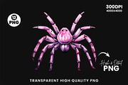 Halloween Watercolor Pink Spider PNG, a Seasonal Illustration by Creative Arslan (Thumbnail 8 of 9)