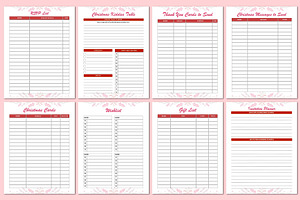 Christmas Planner Canva Template