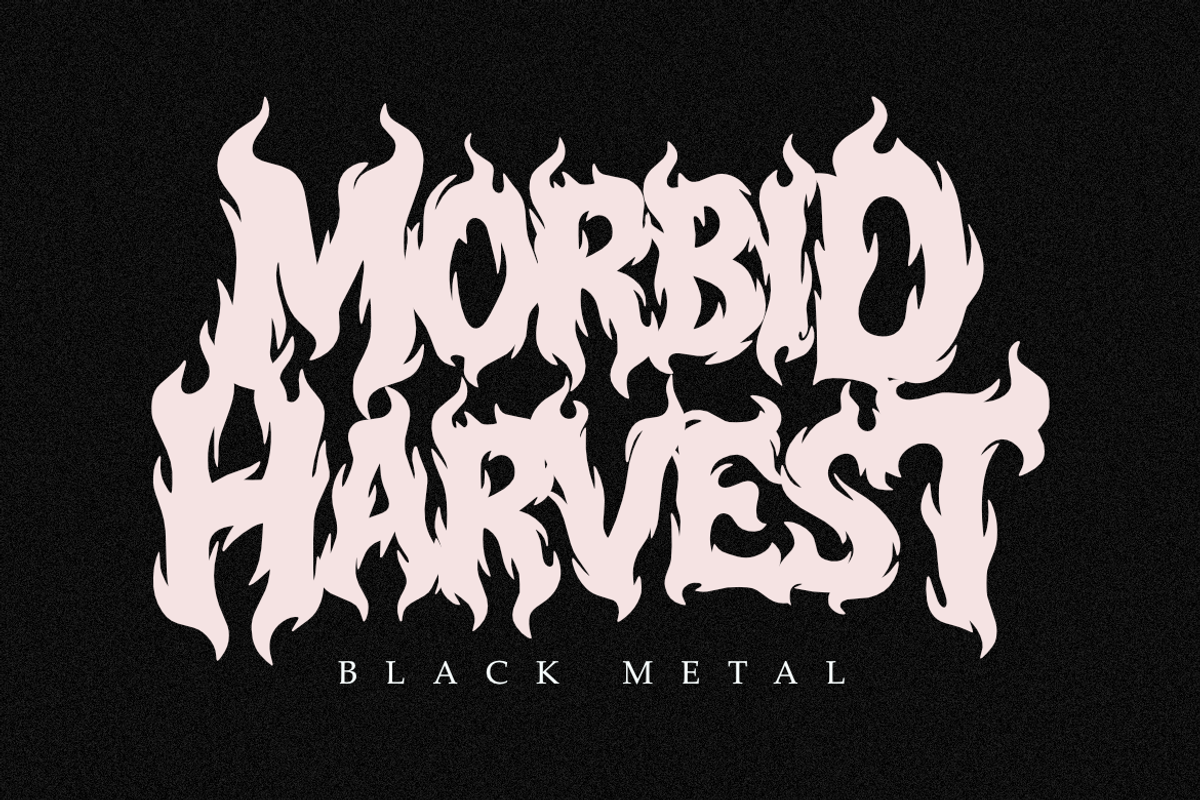 Beside Horizon | Natural Death Metal, a Symbol Font by Masyafi Studio (Photo 2 of 8)