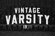 Vintage Varsity, a Slab Serif Font by Grant Beaudry (Thumbnail 1 of 5)