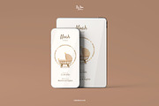 Boho-Brown Birth Announcement, a Card Template by SabaIslam.Studio (Thumbnail 3 of 8)