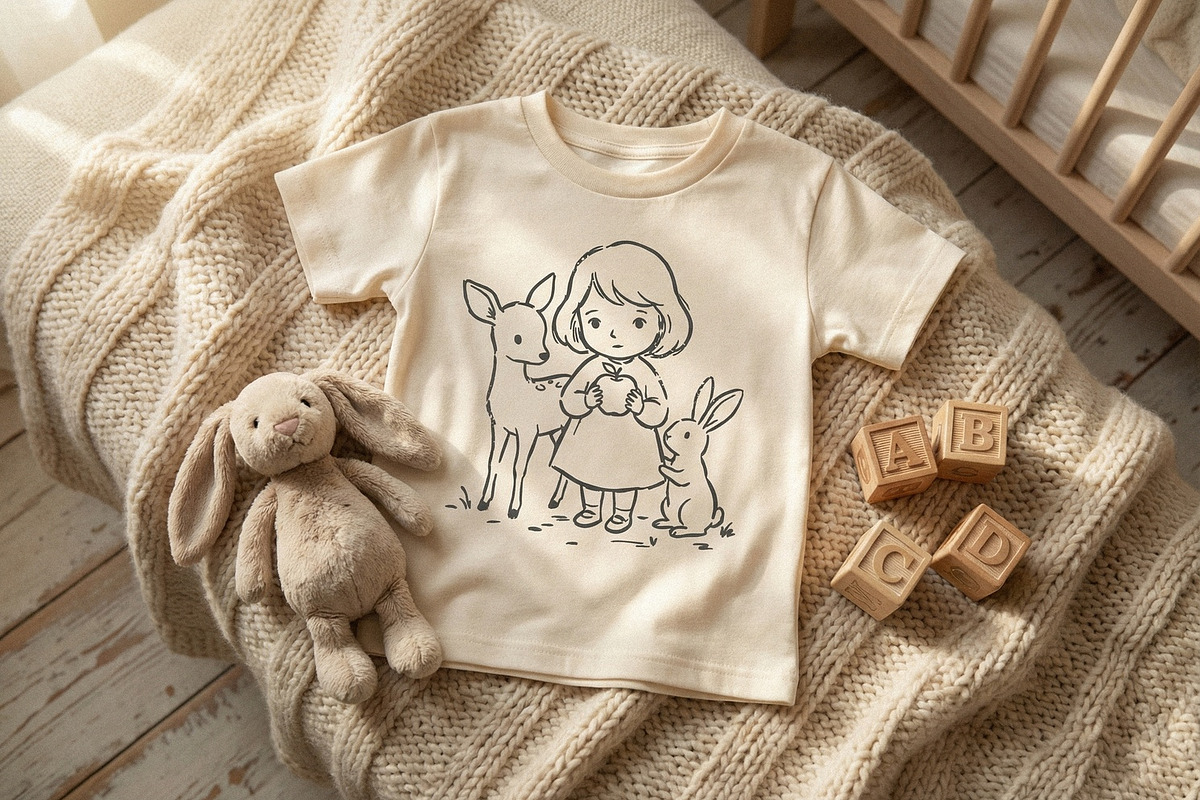 Woodland Animals PNG, Cute Girl and, an Illustration by SharpMarketplace (Photo 3 of 3)