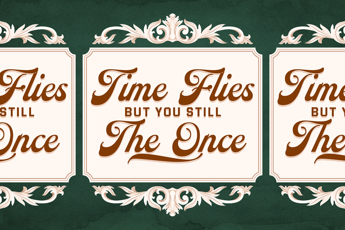 Gold Chamber – Vintage Script, a Sans Serif Font by Almarkhatype (Photo 10 of 12)