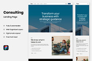Consulting Landing PAge, a Landing Page Template by RPWDS (Thumbnail 1 of 3)