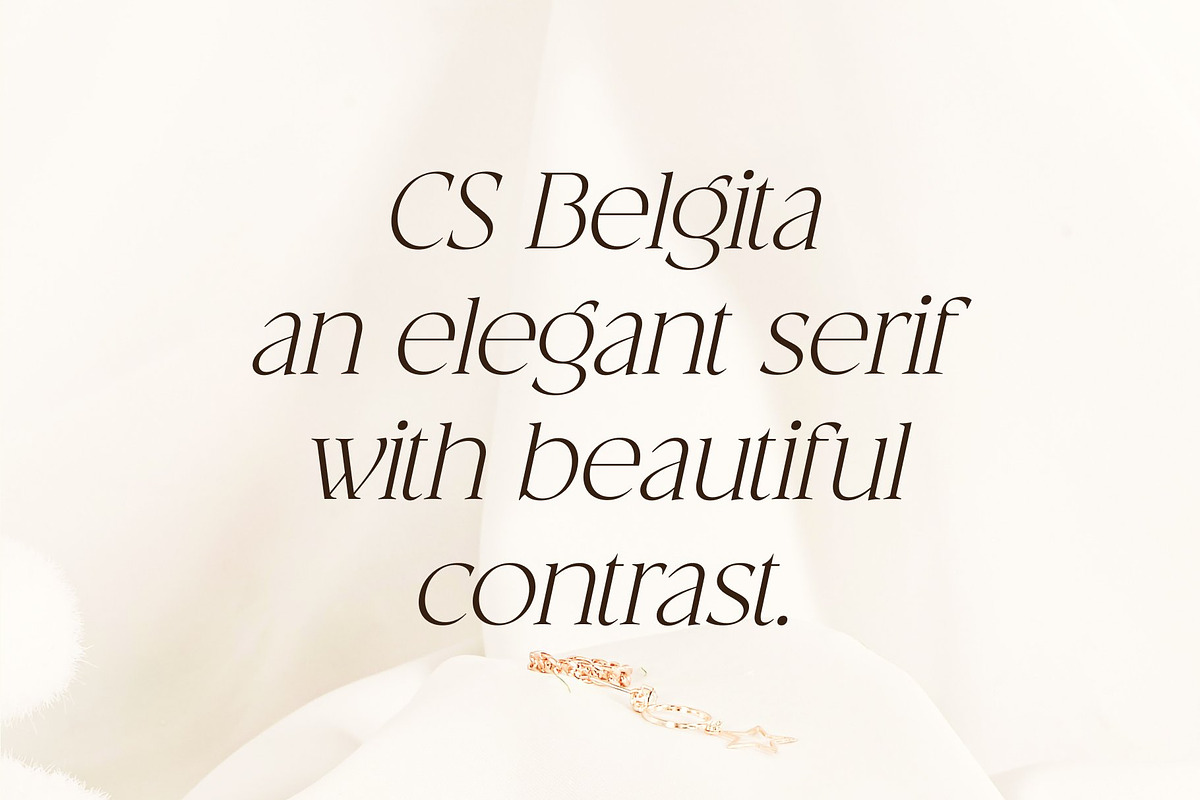 CS Belgita – Elegant Serif Font, a Serif Font by Craft Supply Co. (Photo 2 of 8)