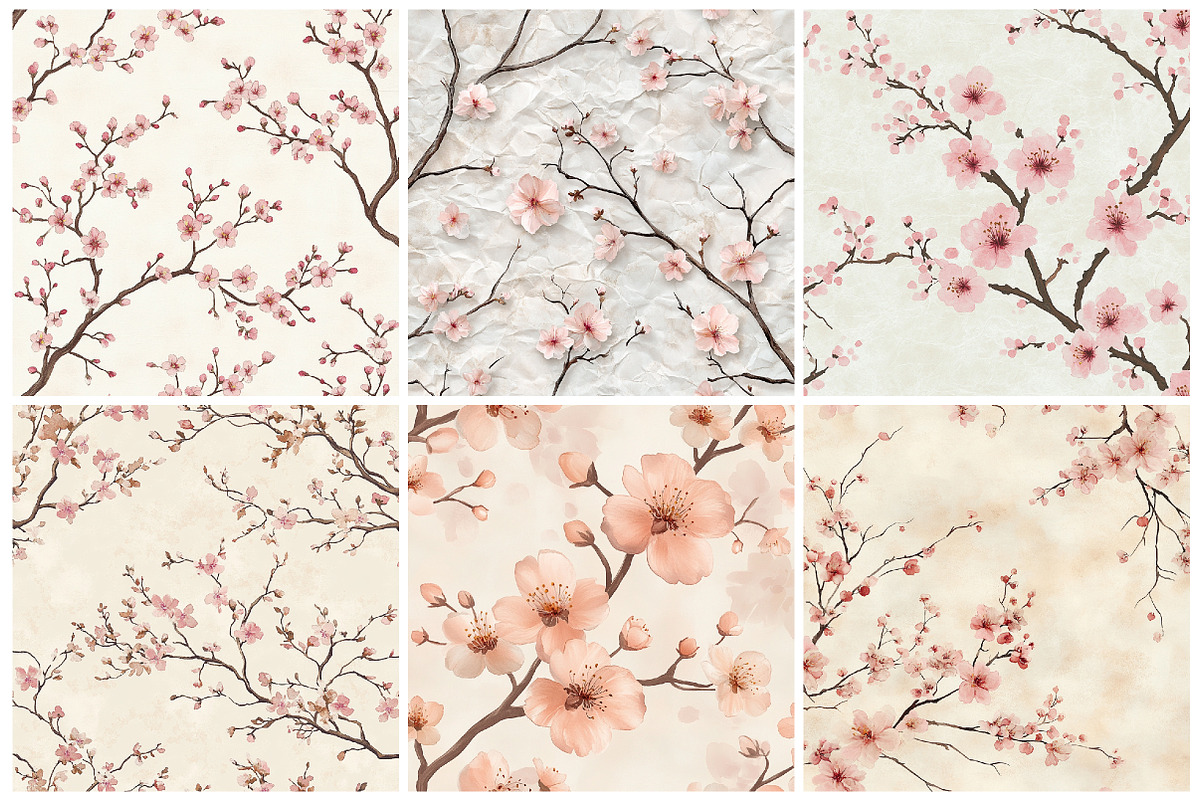 Pink Sakura Printable Texture, a Texture Graphic by CitraGraphics (Photo 7 of 9)
