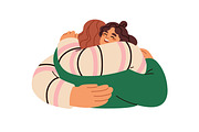 Happy people hugging with love set, a Person Illustration by Good Studio (Thumbnail 5 of 9)