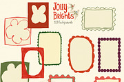 Christmas Backgrounds & Frames, a Decorative Illustration by whiteheartdesign (Thumbnail 17 of 20)