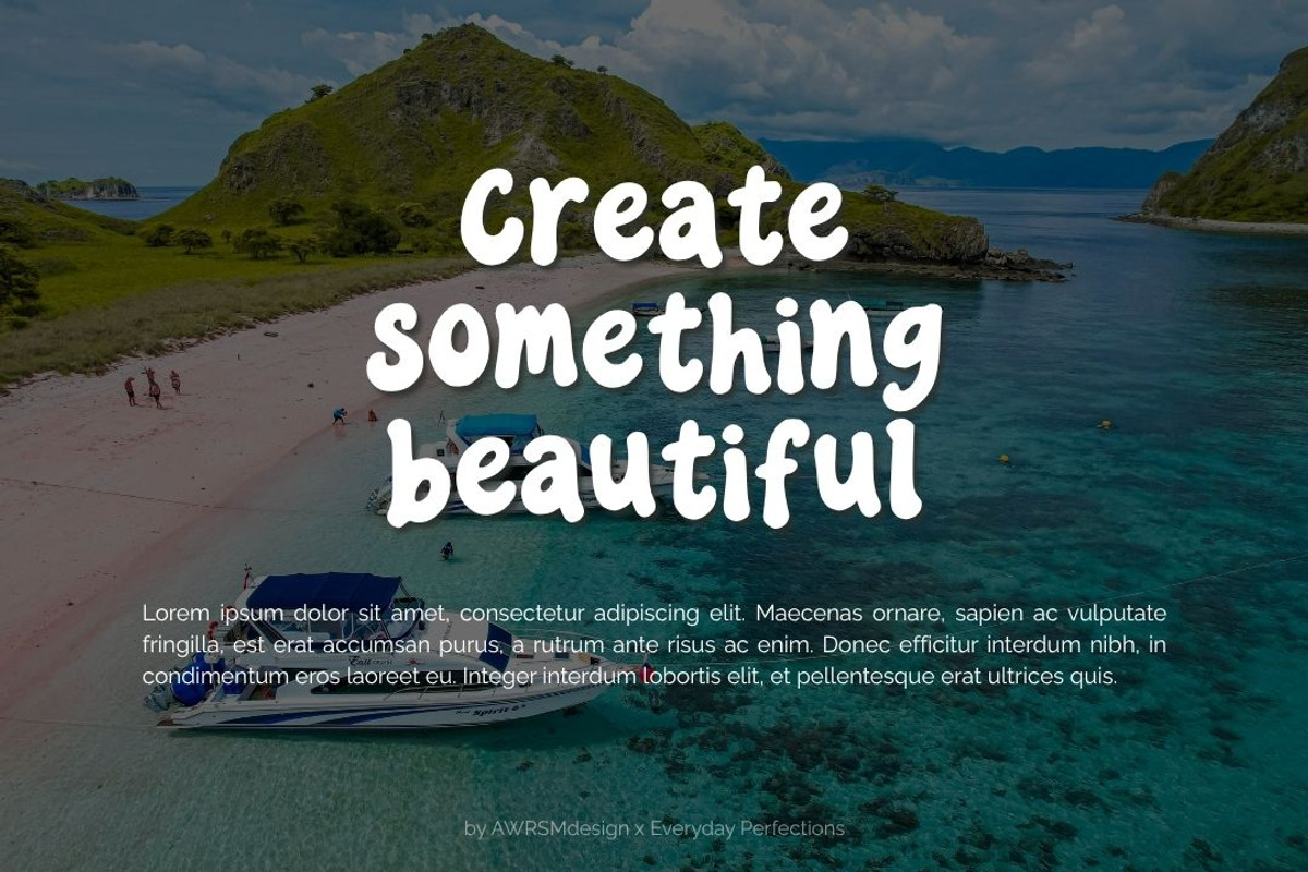 Molveta | Bold Decorative Font, a Handwritten Font by Everyday Perfection (Photo 5 of 5)