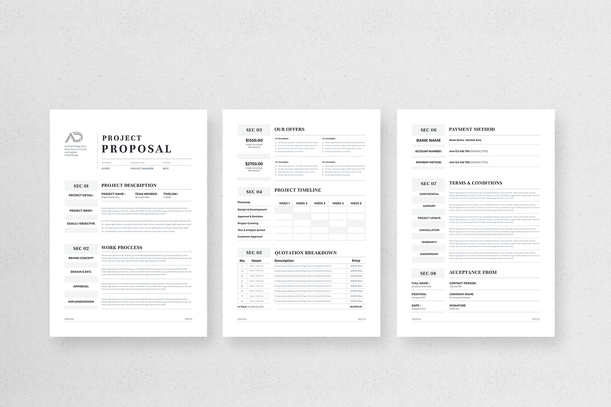 Proposal | MS Word & Indesign, a Stationery Template by design_hut (Photo 2 of 7)