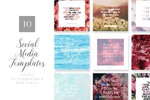 Flora Social Media Templates