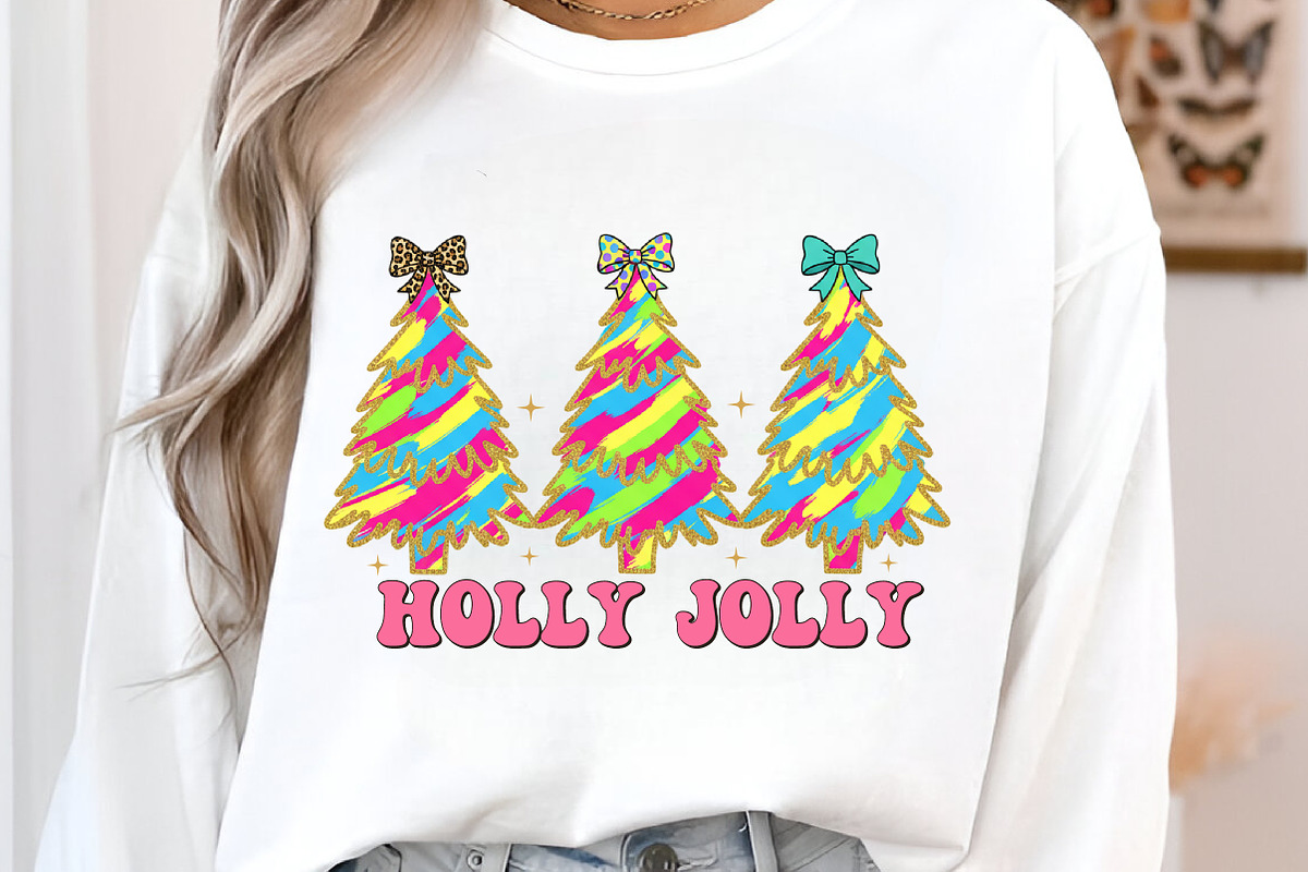 Glitter Holly Jolly Christmas Tree P, an Illustration by Libby Wishes (Photo 2 of 8)