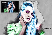 Watercolor Sketch Photoshop Action, an Action Add-On by psddude (Thumbnail 4 of 4)
